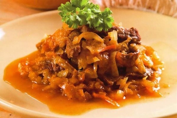 Мясо с капустой тушеное рецепт фото Мясо с капустой тушеное рецепт фото