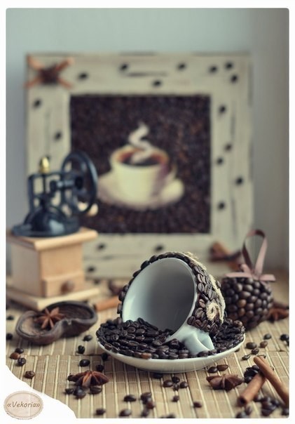 Кофейный декор своими руками Кофейный декор своими руками